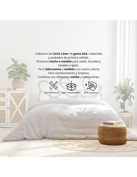 Cabecero Maño de forja pintado al horno, estilo moderno y resistente