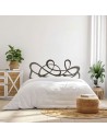 Cabecero de forja Maño en color negro para cama de 150 cm