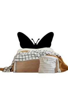 Cabecero de forja Mariposa en color blanco para cama de 135 cm 2