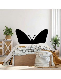 Cabecero de forja Mariposa en color blanco para cama de 135 cm