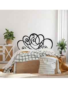 Cabecero de forja Úrsula en color negro para cama de 150 cm