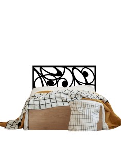 Cabecero de forja Atria en color negro para cama de 150 cm 2