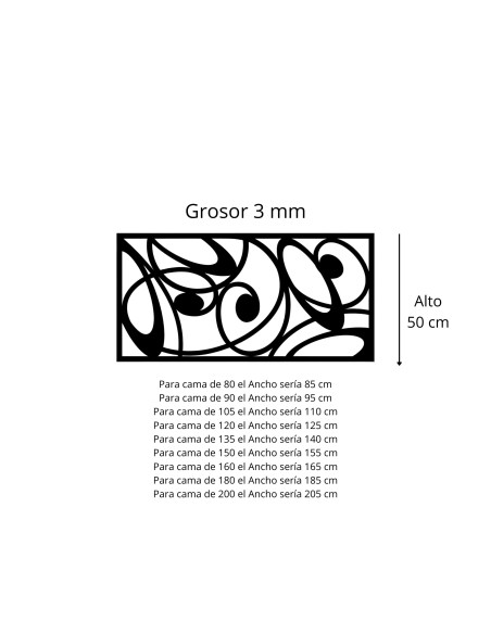 Cabecero Atria pintado al horno, estilo elegante y duradero para dormitorio
