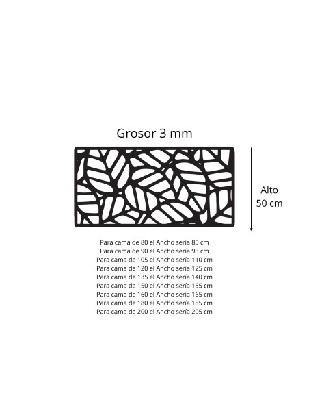Cabecero Kora pintado al horno, estilo elegante y duradero para dormitorio