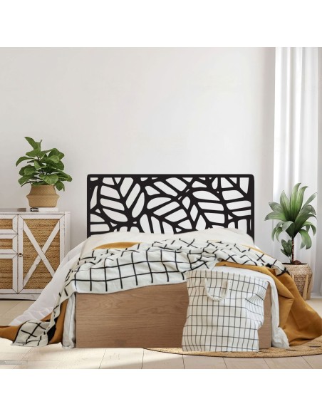 Cabecero de forja Kora en color negro para cama de 150 cm