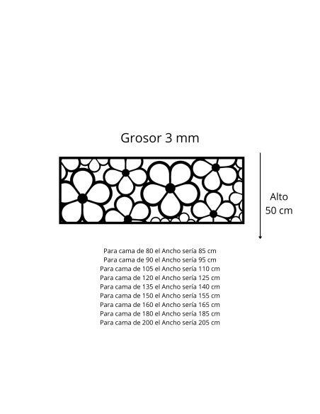 Cabecero de forja Lira pintado al horno, resistente y decorativo para dormitorio