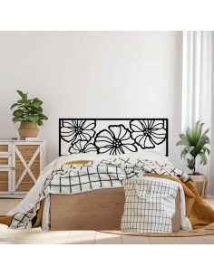 Cabecero de forja Vetra en color negro para cama de 150 cm