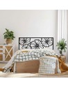 Cabecero de forja Vetra en color negro para cama de 150 cm